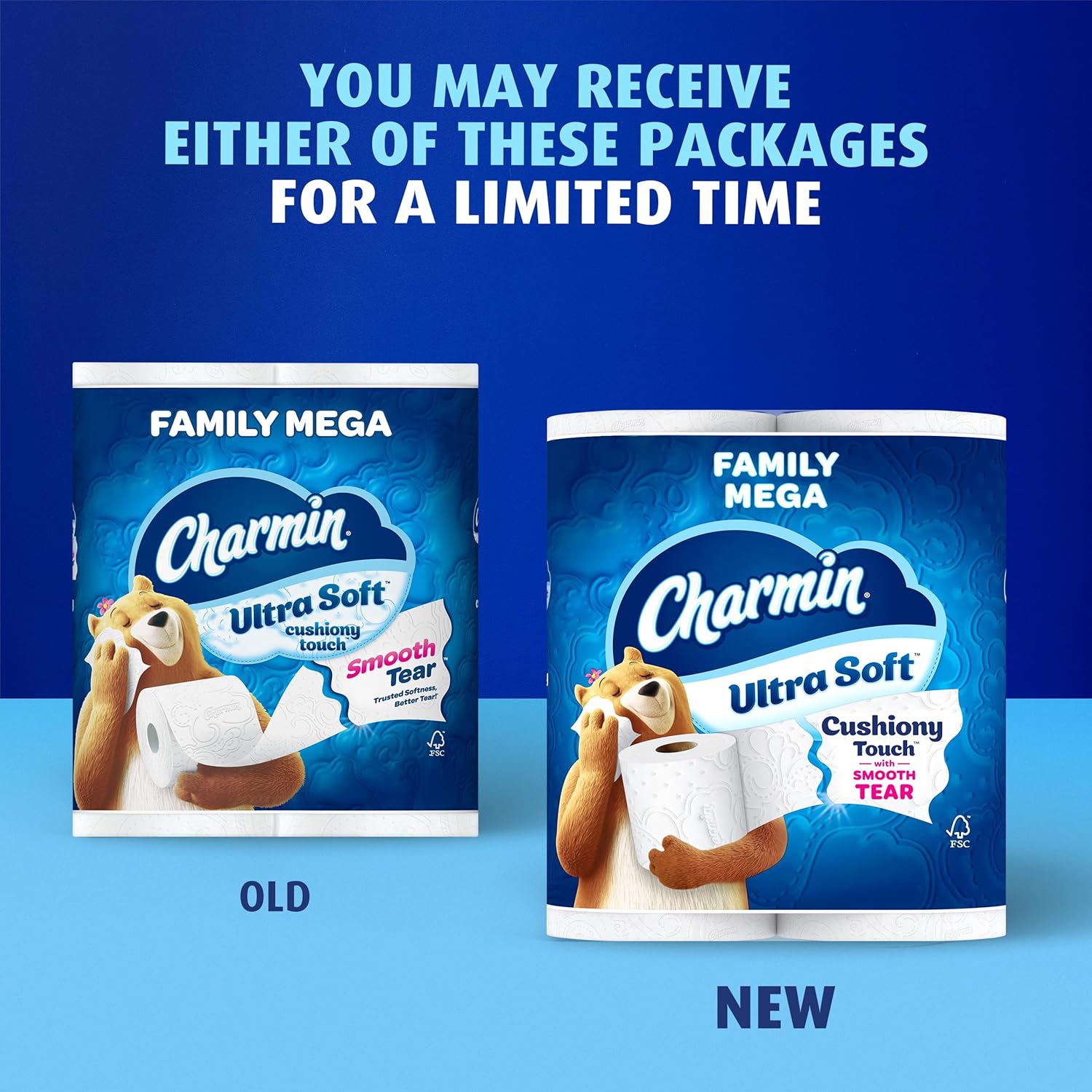 Charmin Ultra Soft Cushiony Touch Toilet Paper, 24 Family Mega Rolls = 123 Regular Rolls - 图片 7