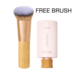 tarte timeless hydrating foundation & serum foundation brush - full coverage serum foundation + FREE brush