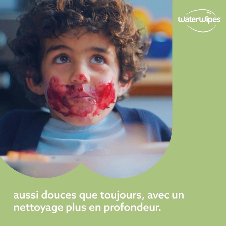 WaterWipes Sensitive+ Baby & Toddler Wipes, Lingettes Pour Bébés et Tout-Petits, 720 unités (12 paquets), 3-en-1 nettoie, soigne, protège, 99,9% d'eau, Textured Clean, non parfumées – Image 5