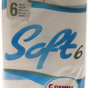 Fiamma 301/051 Article de Camping Soft 6 Lot de 6 Rouleaux de Papier Toilette
