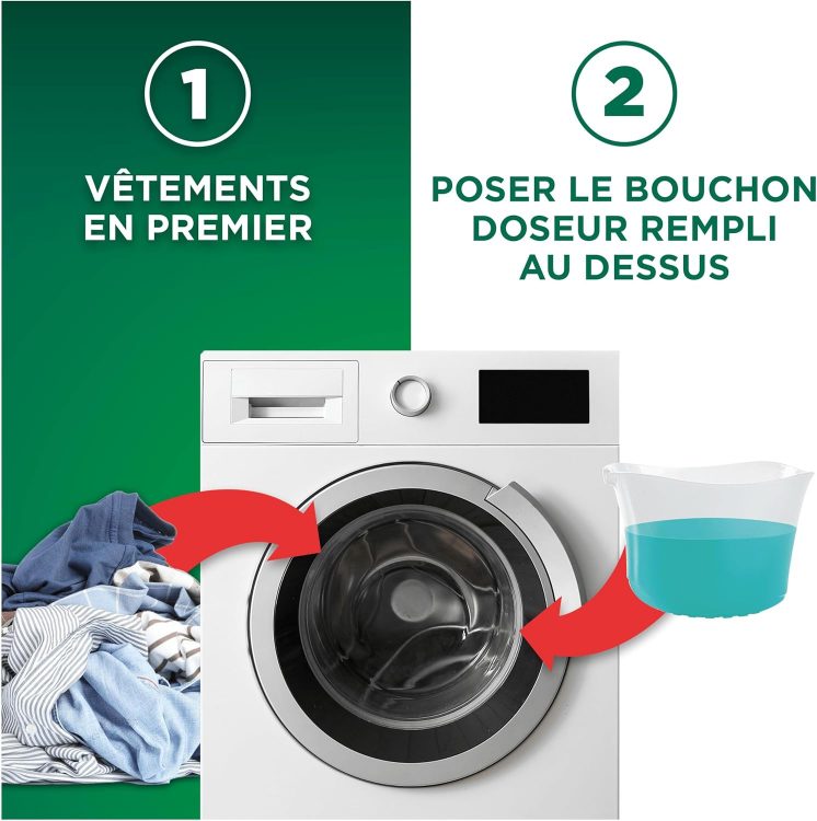 Ariel Original Lessive Liquide, 100 Lavages, Action Détachante En 1 Seul Lavage, Impeccable Même à Froid, Fabriqué en France – Image 6