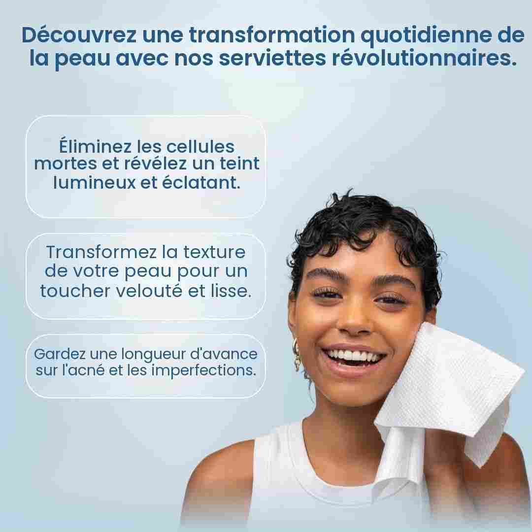 Clean Skin Club Clean Towels XL® Supreme, lingettes visage 100% biosourcées USDA, jetables, texturées, plus épaisses, ultra-absorbantes et douces, approuvées eczéma, 50 lingettes. – Image 7